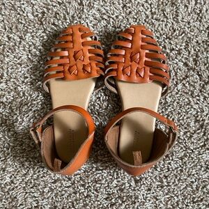 Old Navy Girls Brown Leather Sandals